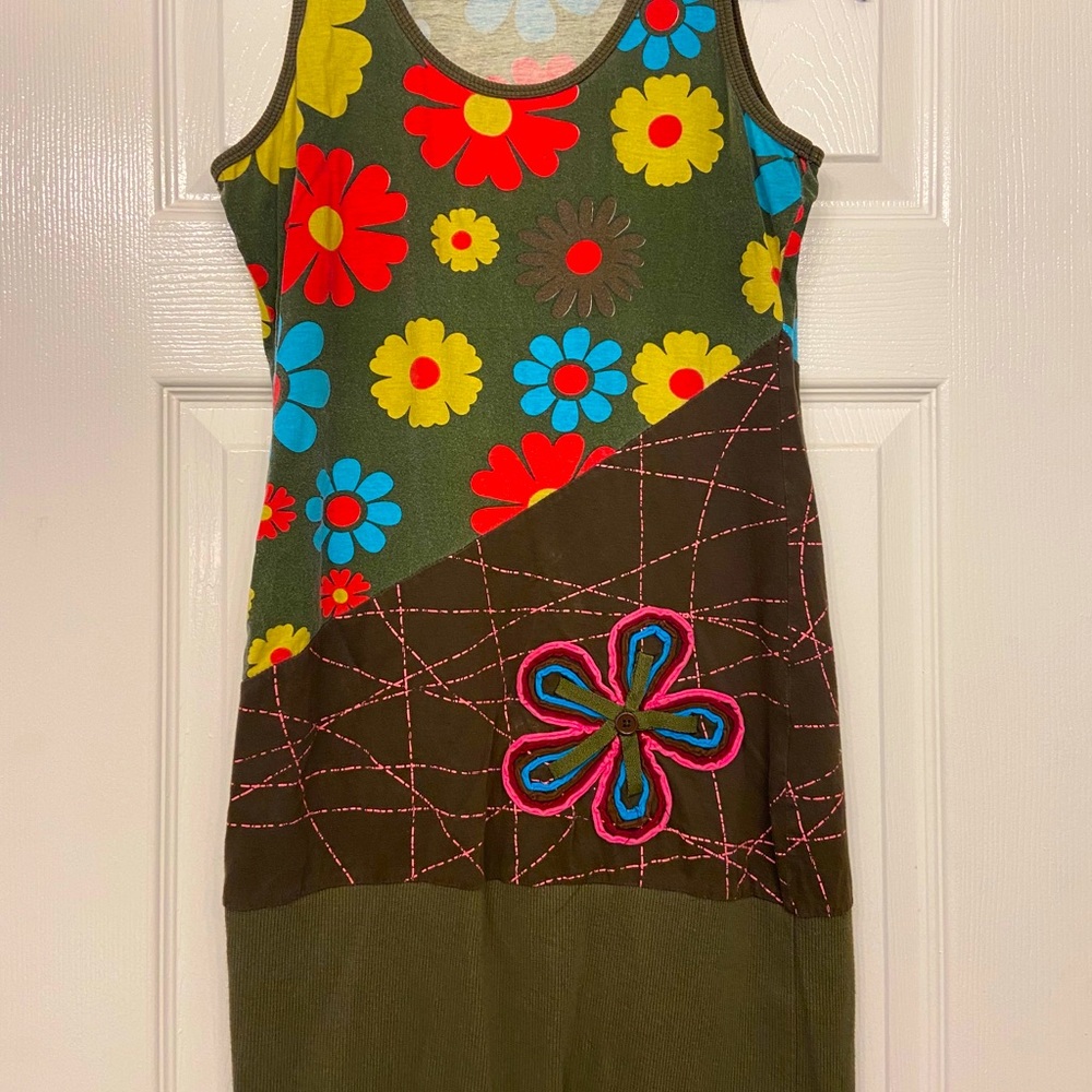 Colorful Barcelona’s handmade mini dress